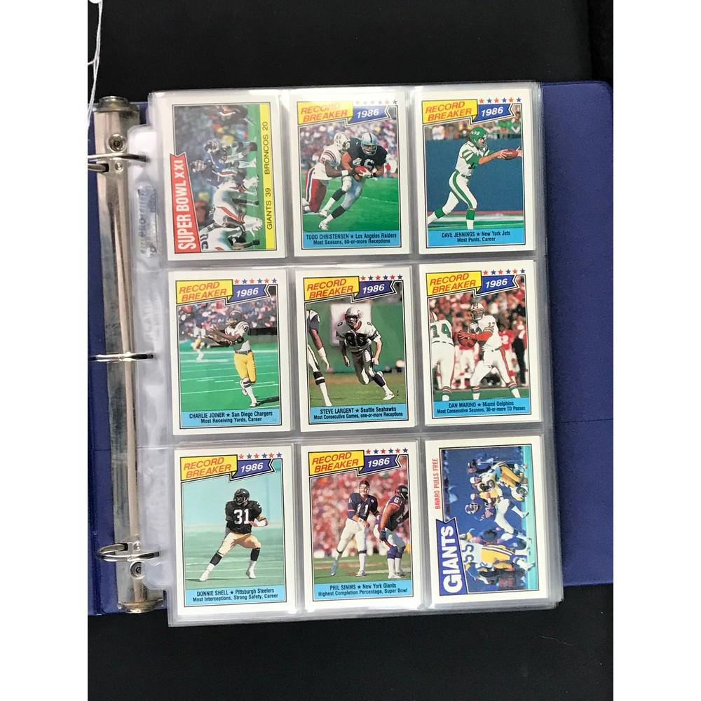1987 Topps Football Complete Set In Binder Mint (1 of 6)