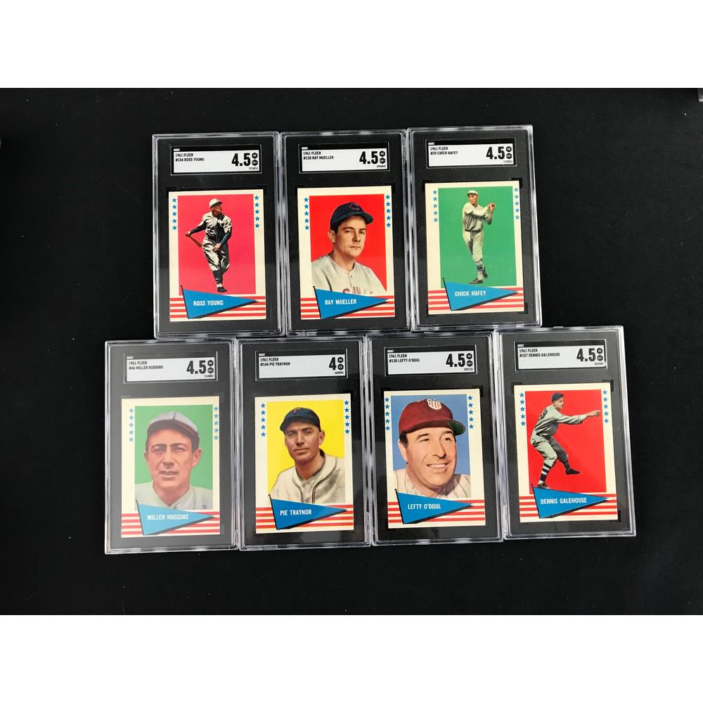 9 Sgc 4.5 1961 Fleer Graded Baseball Stars (1 of 4)