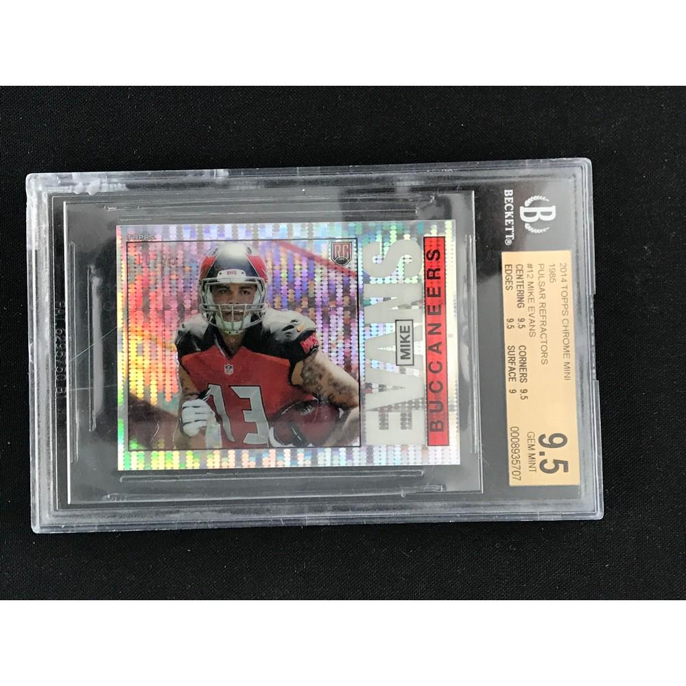 2014 Topps Chrome Mini Mike Evan Refractor Bgs 9.5 (1 of 2)