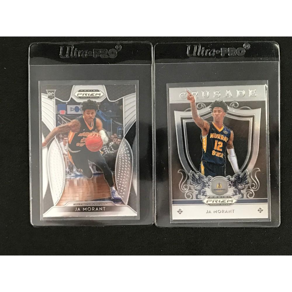 Two 2019 Prizm Ja Morant Rookie Cards (1 of 2)