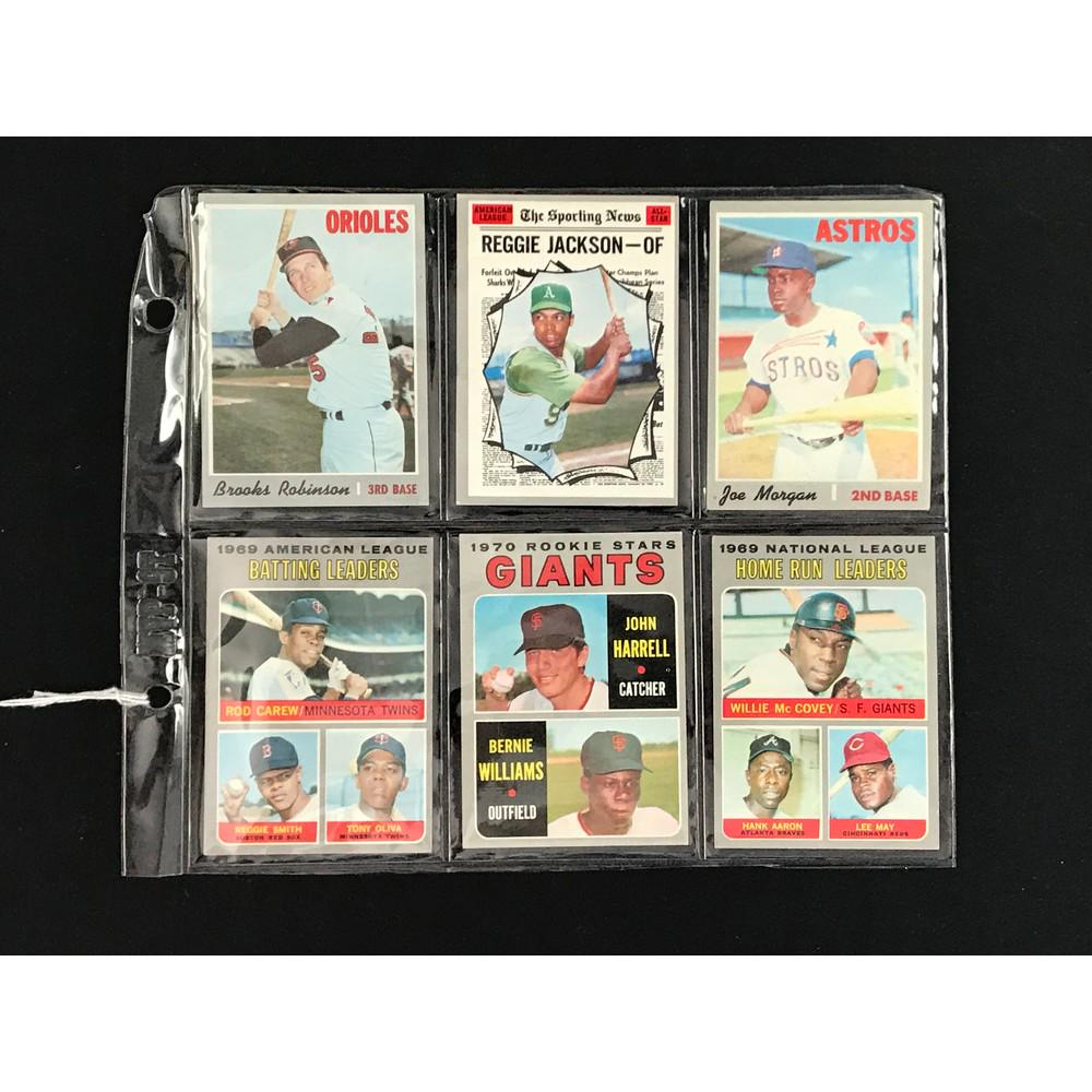 6 1970 Topps Baseball Stars/hof (1 of 2)