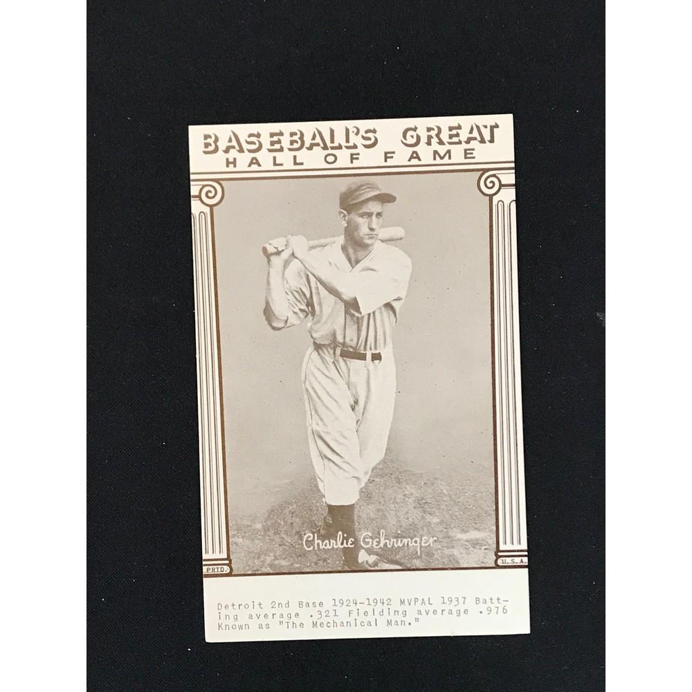Charles Gehringer Baseball Exhibit Card (1 of 2)