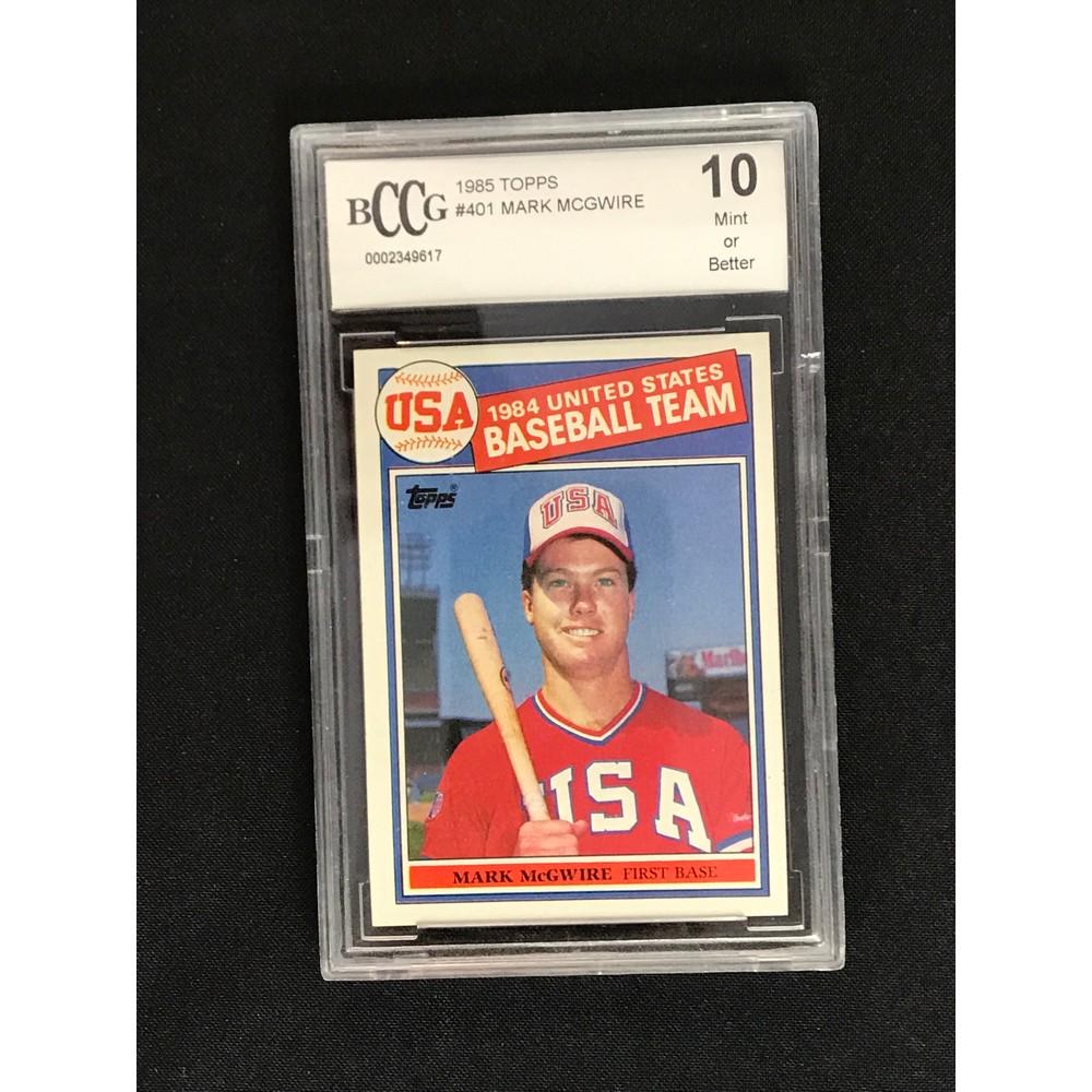 1985 Topps Mark Mcgwire Rookie Bccg 10 (1 of 2)