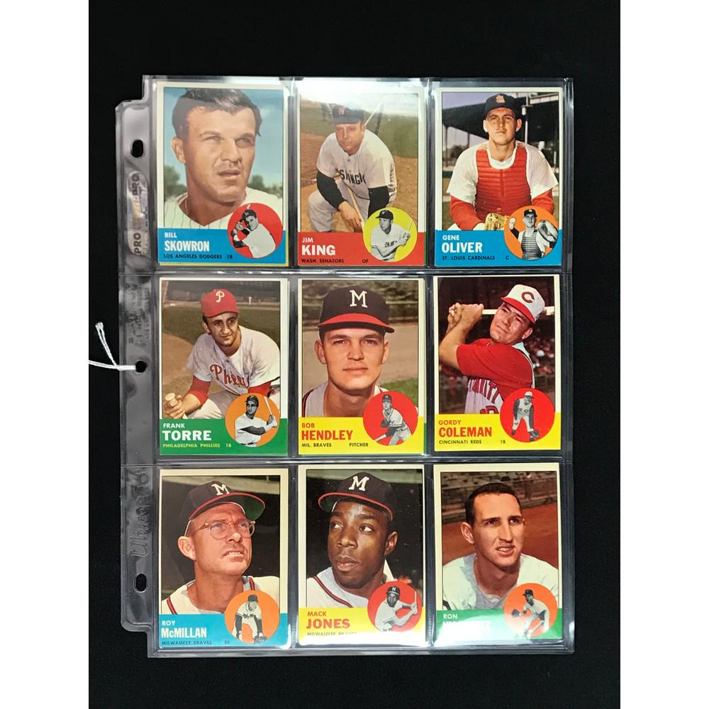 14 High Grade 1963 Topps Baseball Cards (1 of 4)