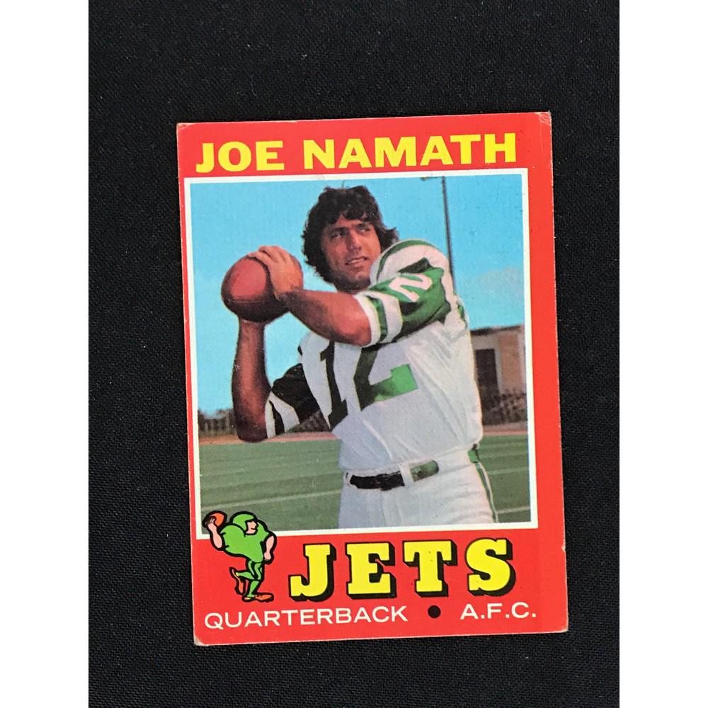 1971 Topps Joe Namath Card (1 of 2)