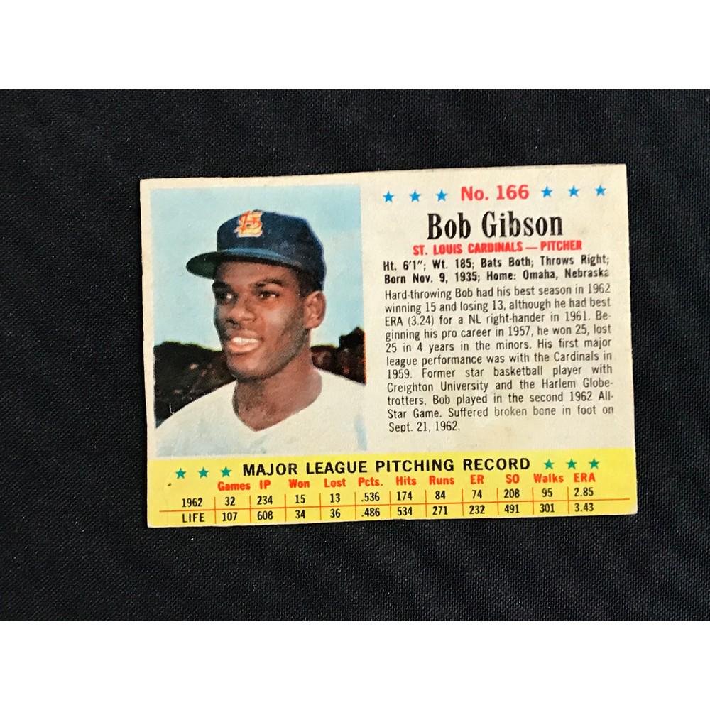 1963 Post Cereal Bob Gibson Card (1 of 2)