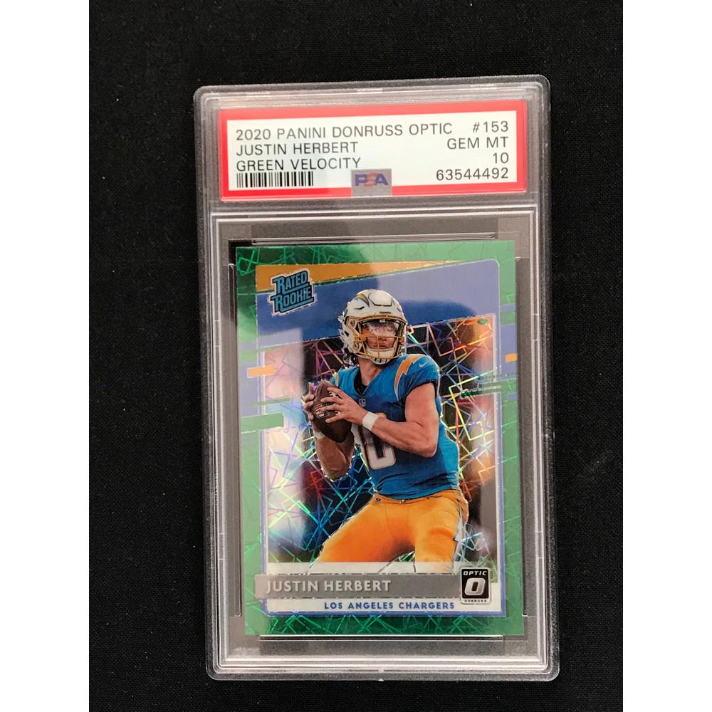 2020 Green Velocity Justin Herbert Rc Psa 10 (1 of 2)