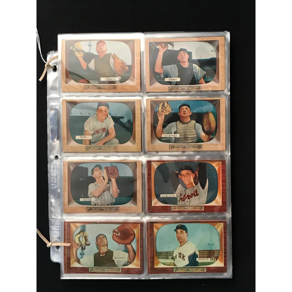 100 1955 Bowman Baseball Crease Free Cards (1 of 6)