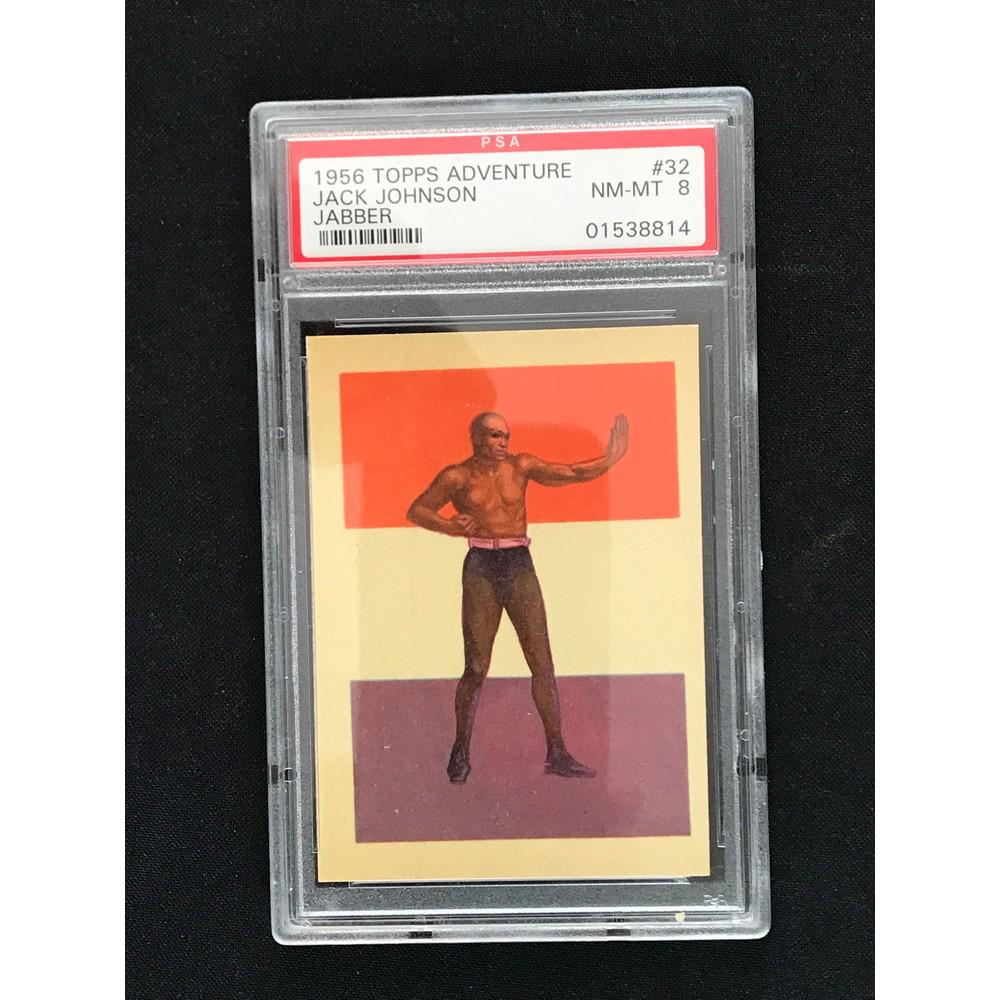 1956 Topps Adventure Jack Johnson Psa 8 (1 of 2)