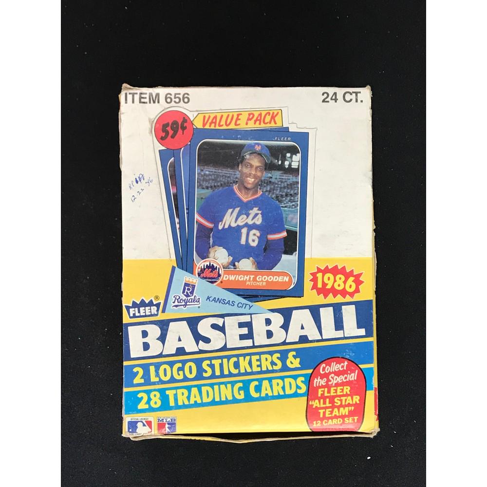 1986 Fleer Baseball Unopened Wax Box (1 of 2)