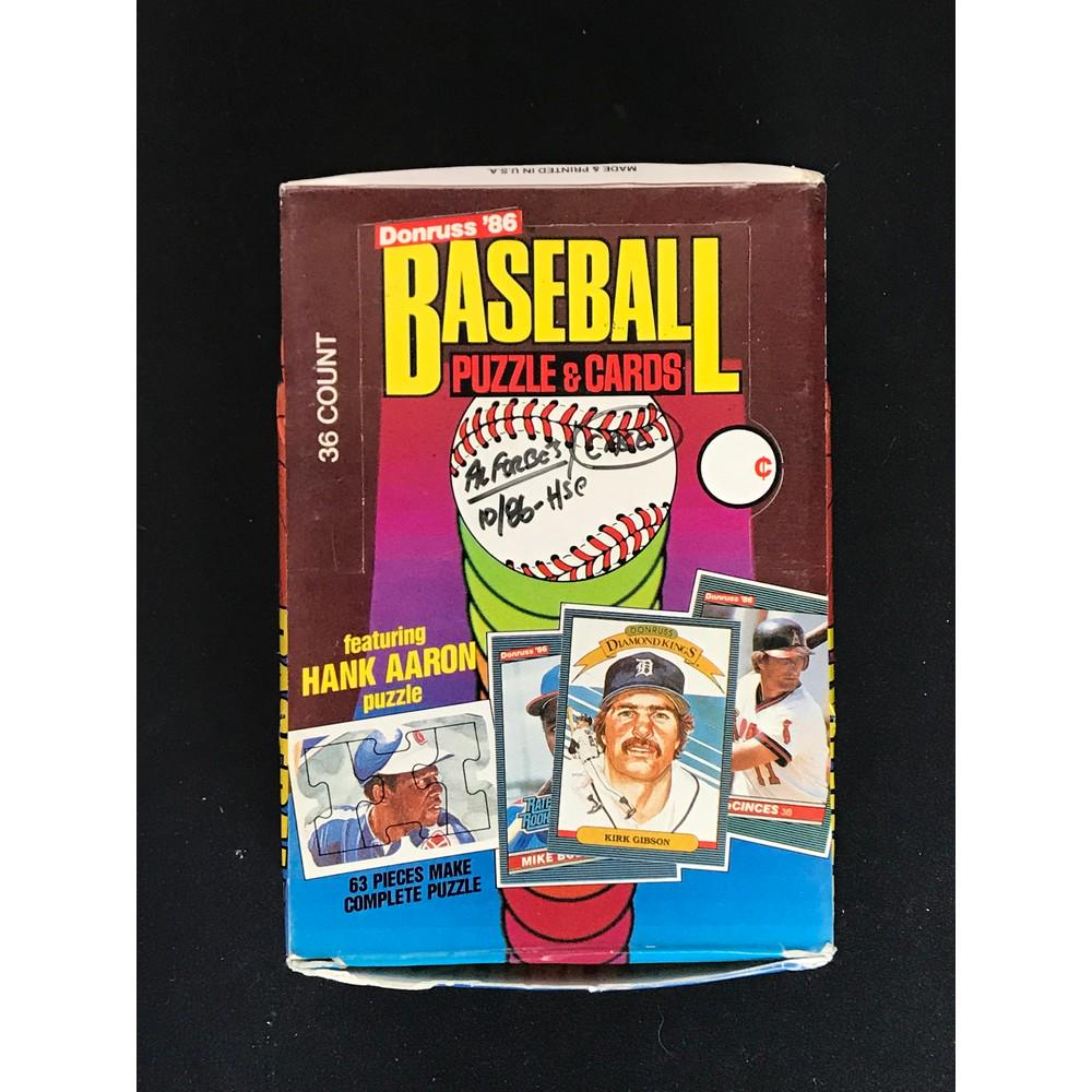 1986 Donruss Baseball Unopened Wax Box (1 of 2)