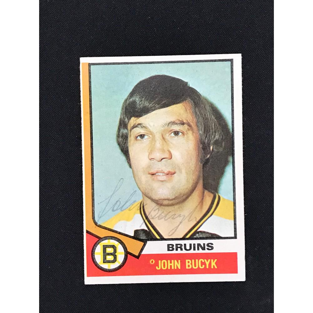 1975 Topps John Bucyk Signed Card (1 of 2)