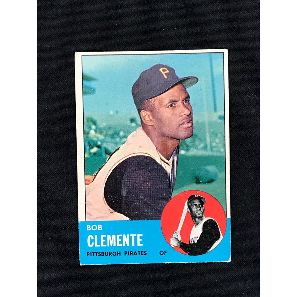 1963 Topps Roberto Clemente Crease Free (1 of 2)