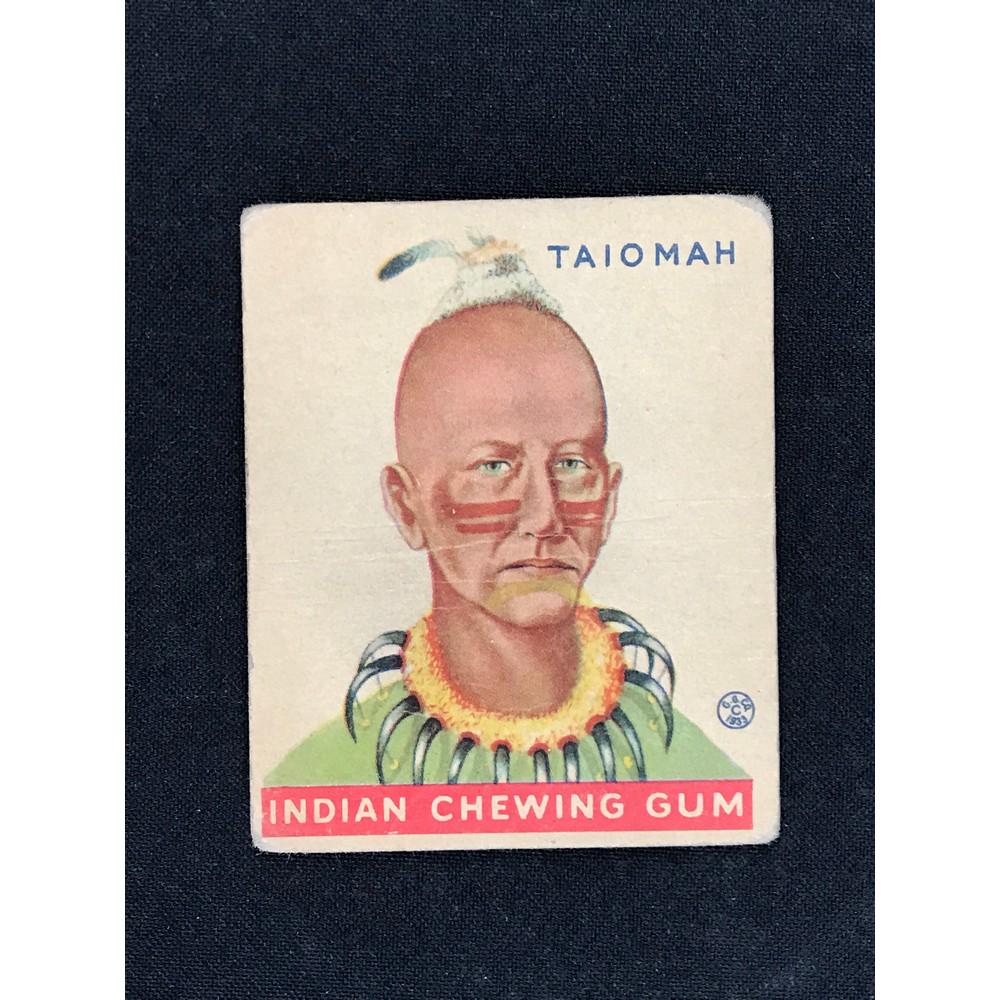 1933 Indian Gum #208 Short Print White Background: 1933 Indian Gum #208 Short Print White Background
