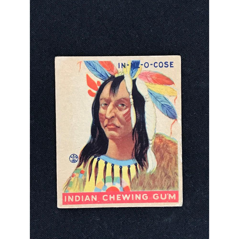 1933 Indian Gum #179 Short Print White Background: 1933 Indian Gum #179 Short Print White Background