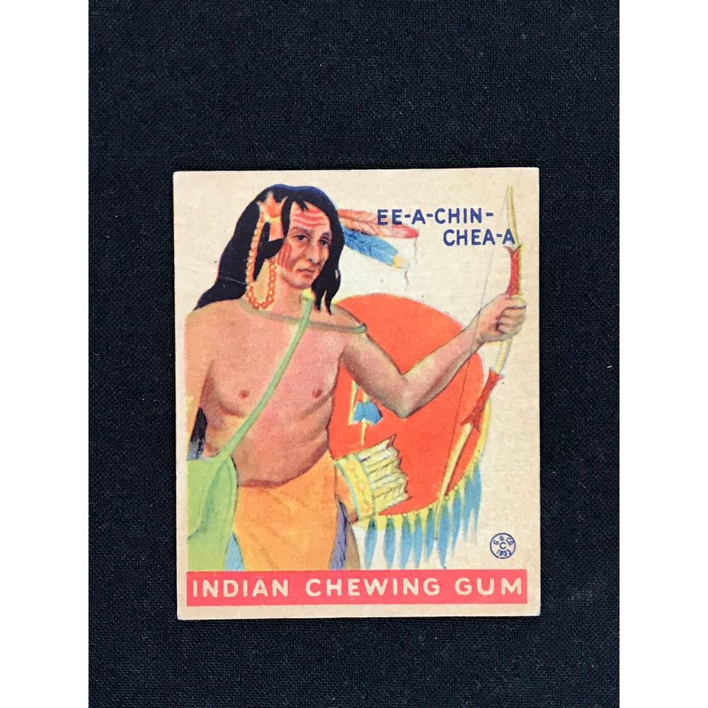 1933 Indian Gum #185 Short Print White Background: 1933 Indian Gum #185 Short Print White Background