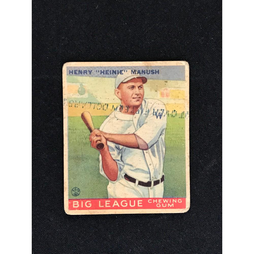 1933 Goudey Heinie Manush Low Grade (1 of 2)