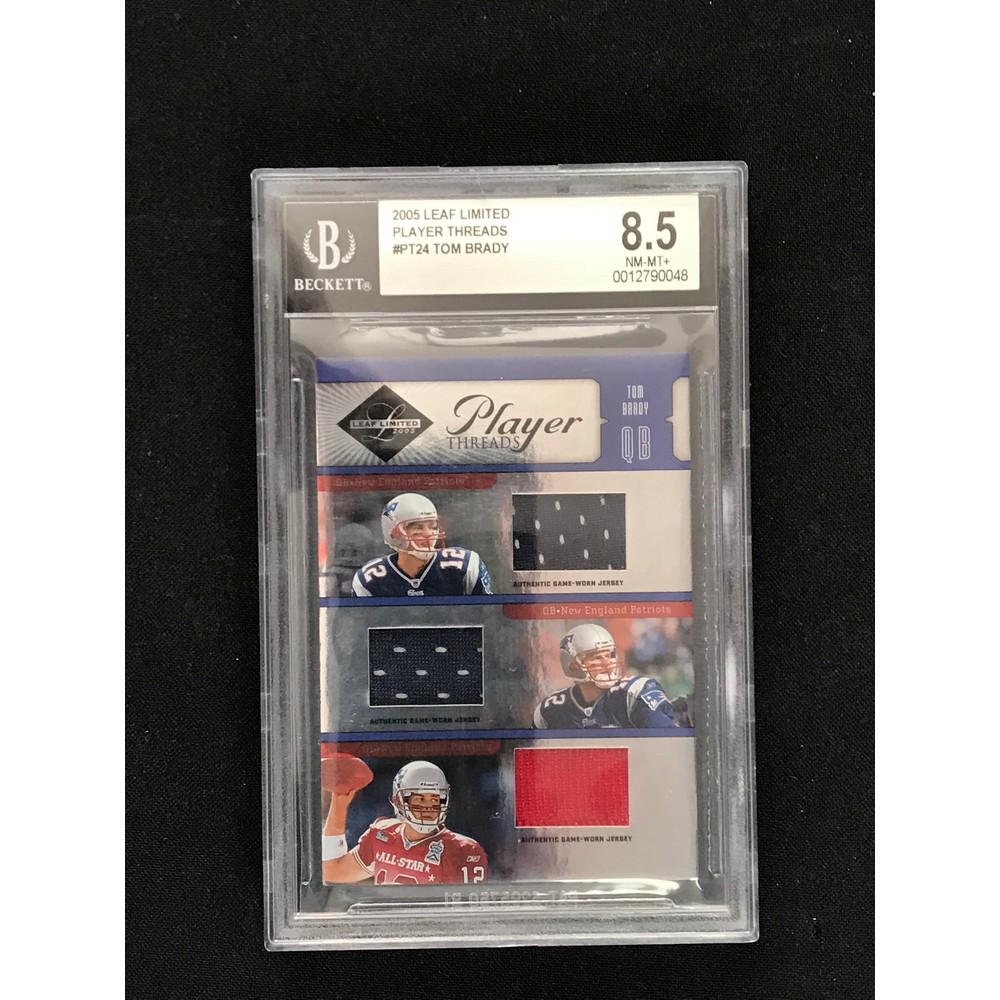 2005 Leaf Limited Tom Brady Jersey Bgs 8.5 (1 of 2)