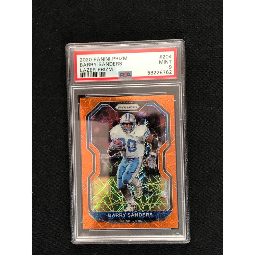 2020 Prizm Barry Sanders Lazer Prizm Psa 9 (1 of 2)