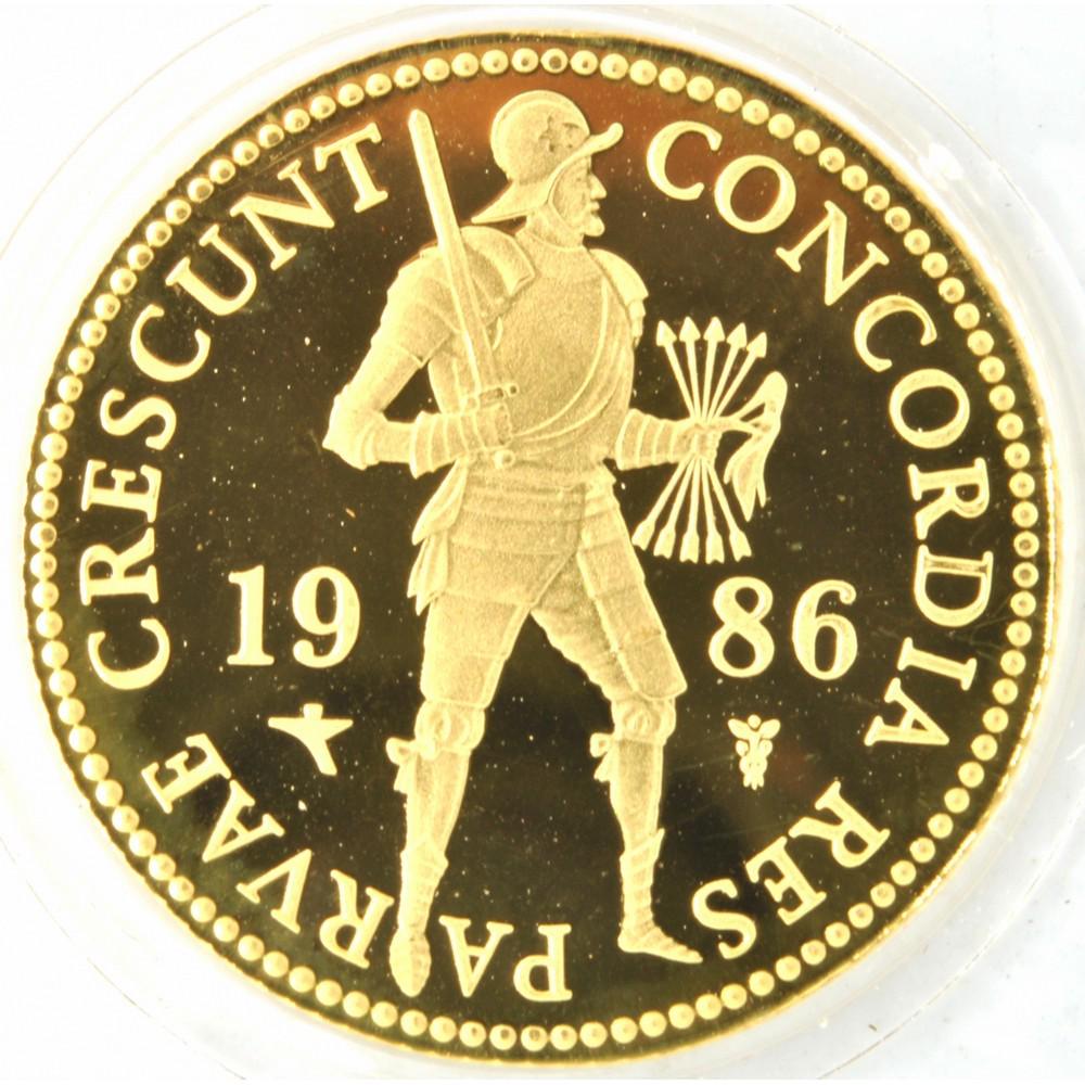 1986 Netherlands Gold Proof Ducat Coin (1 of 2)
