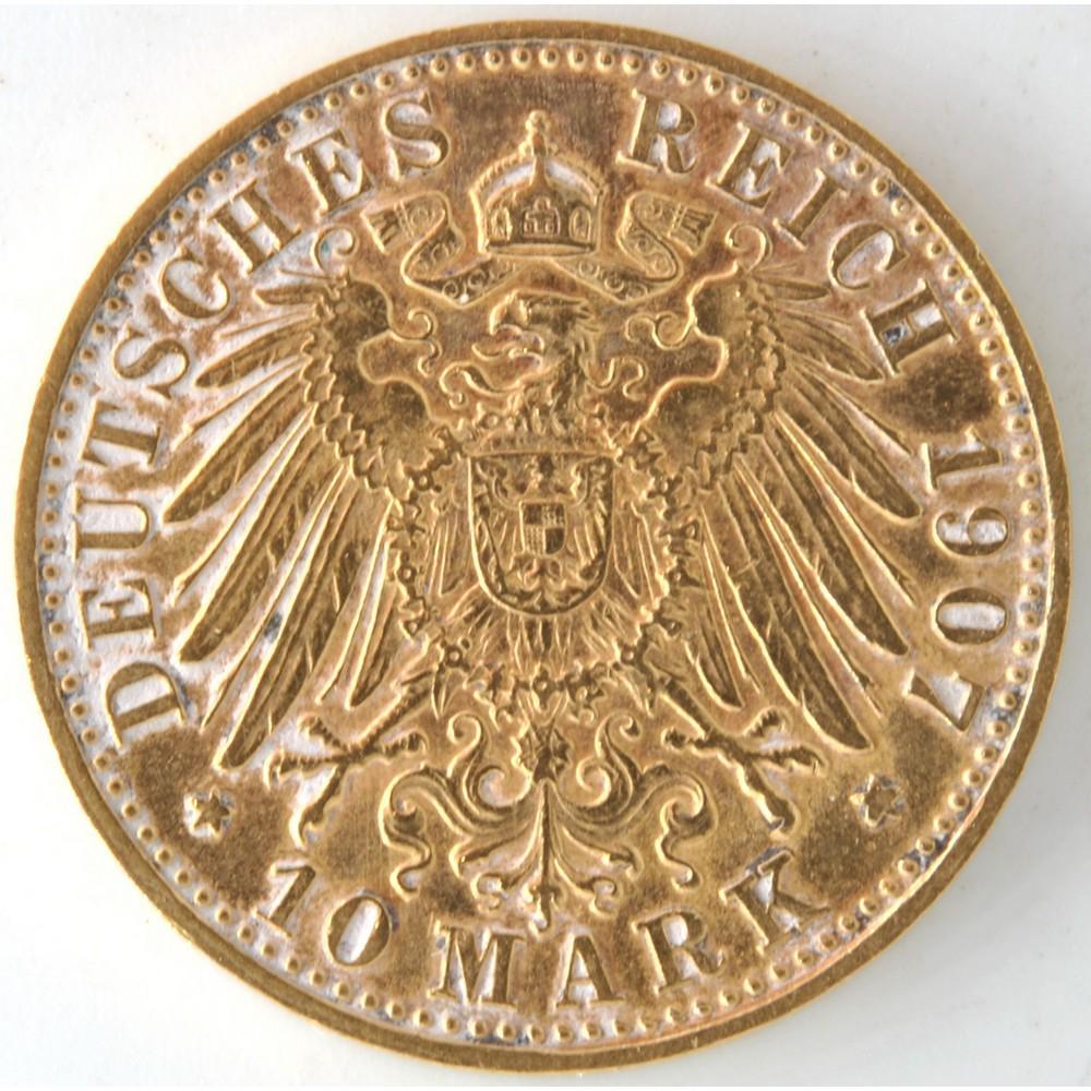 1907 D German States Bavaria Gold Coin (1 of 2)