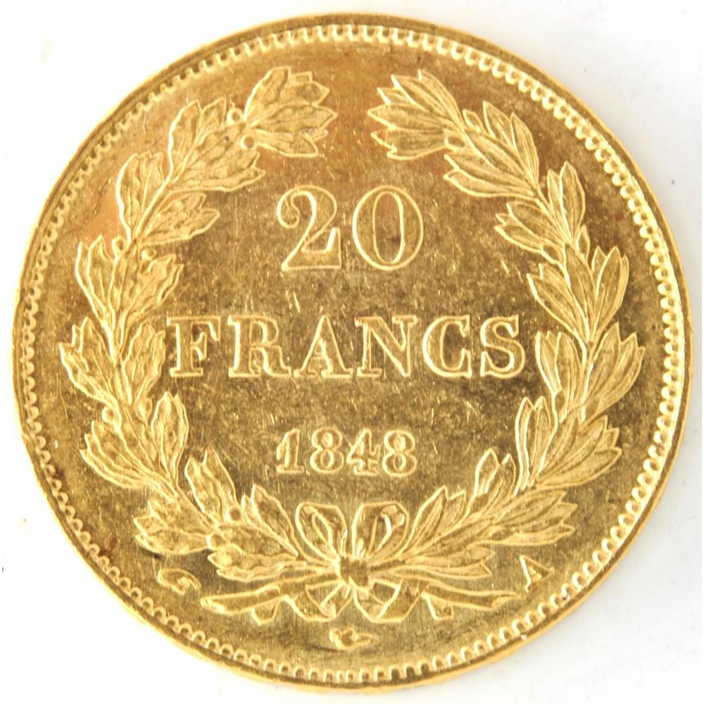 1843 A France 20 Franc Gold Coin (1 of 2)