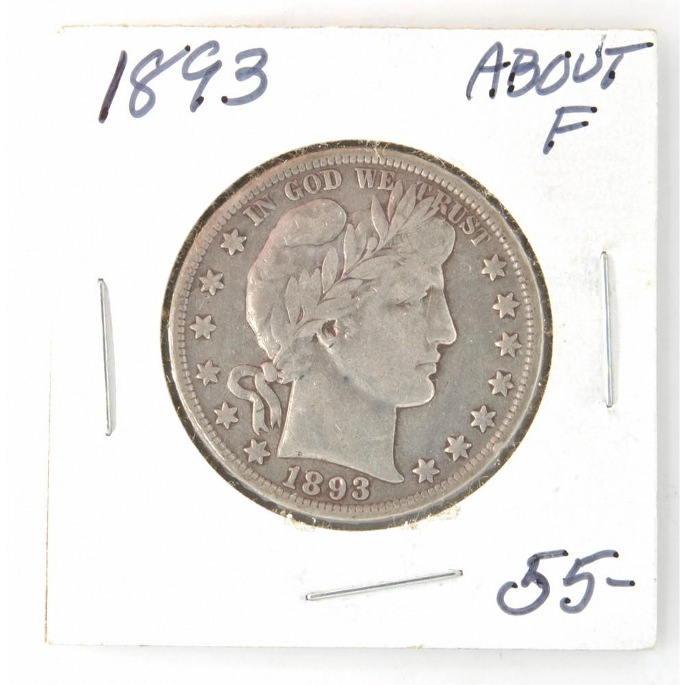 1893 Barber Half Dollar (1 of 2)