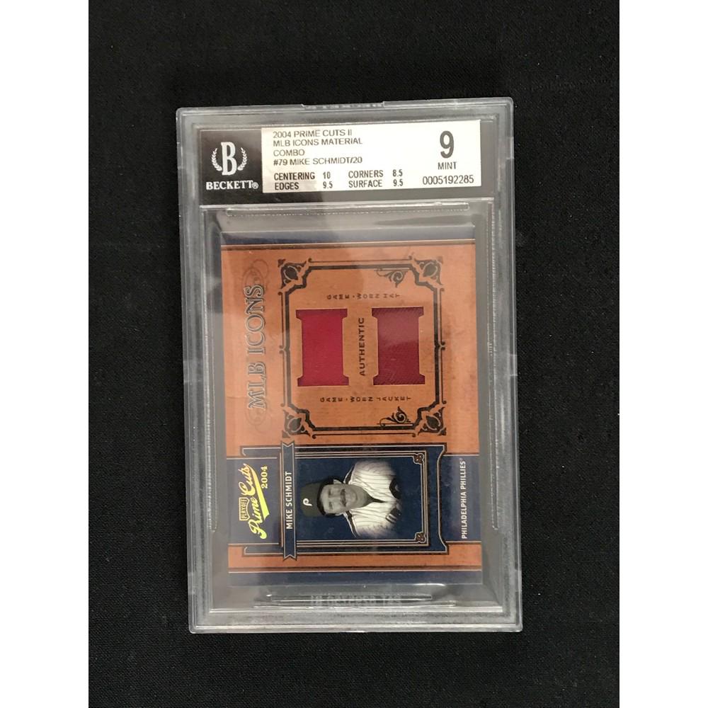 2004 Prime Cuts Mike Schmidt #9 Of 20 Bgs 9 (1 of 2)