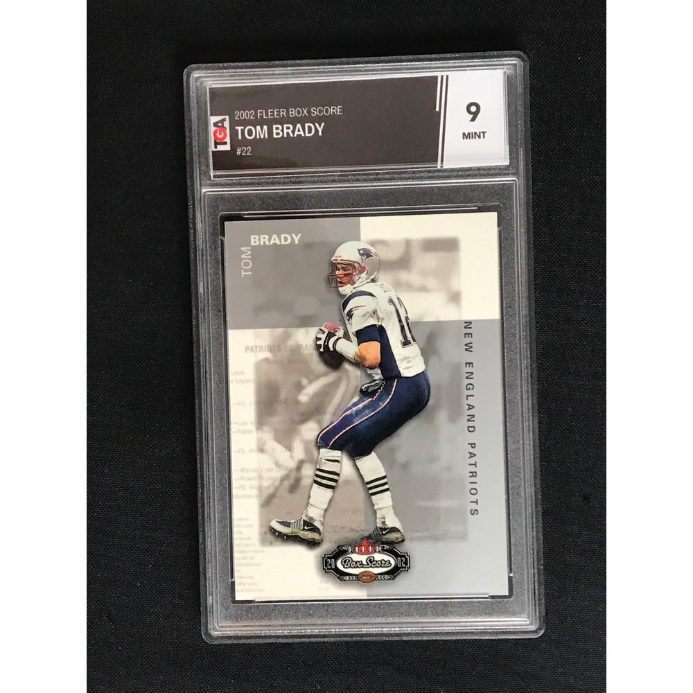 2002 Fleer Box Score Tom Brady Tga 9 (1 of 2)
