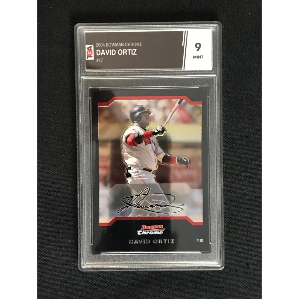 2004 Bowman Chrome David Ortiz Tga 9 (1 of 2)