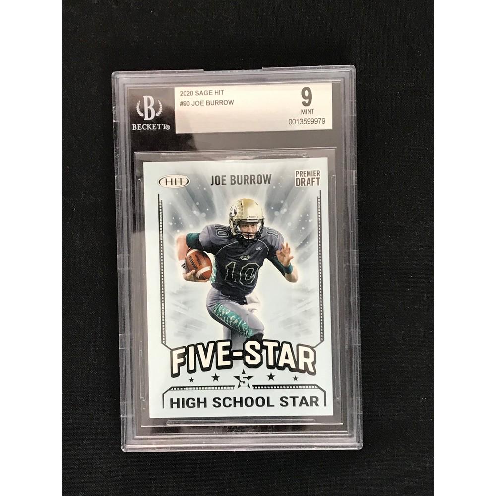 2020 Sage Hit Joe Burrow Rookie Bgs 9 (1 of 2)