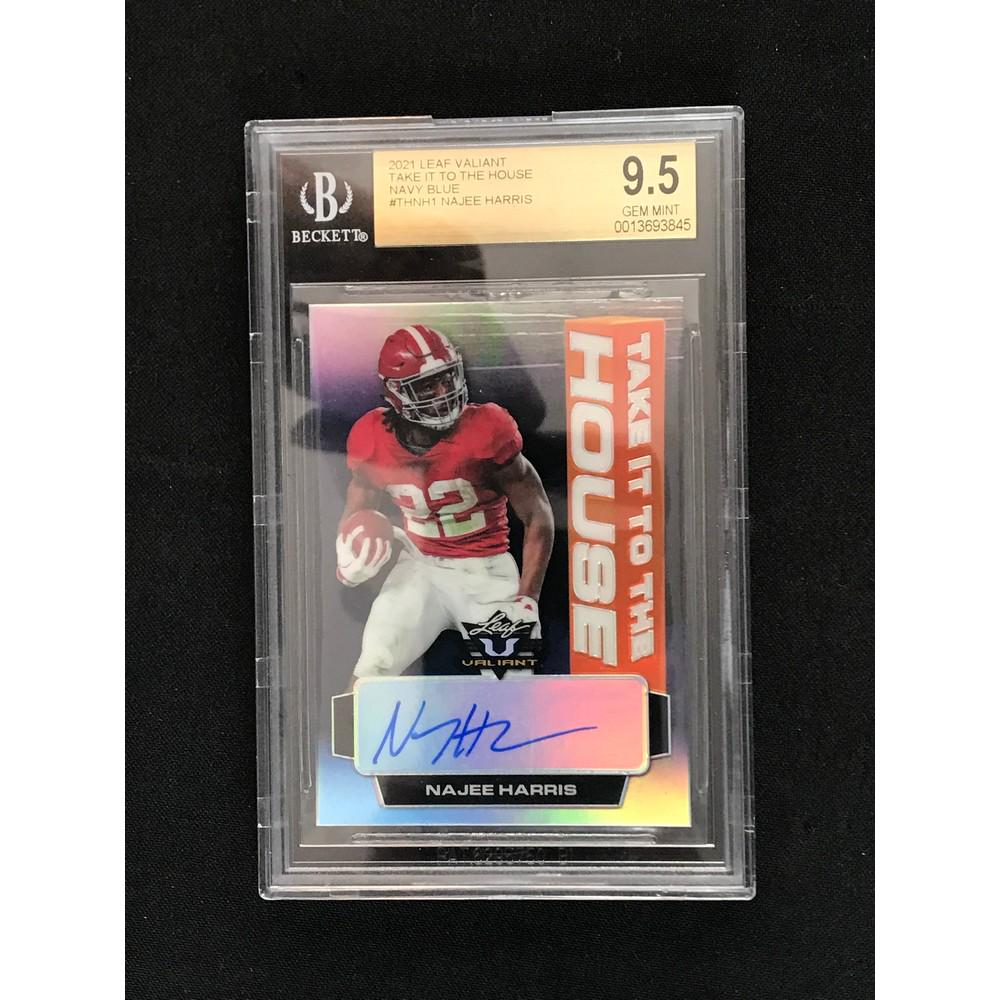 2021 Leaf Valiant Blue Najee Harris Rc Auto (1 of 2)