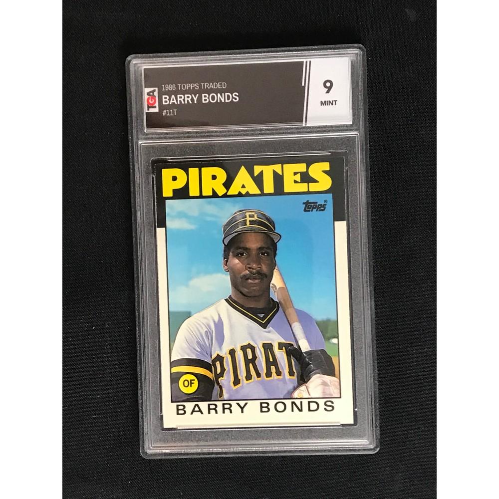 1986 Topps Traded Barry Bonds Rookie Tga 9 (1 of 2)