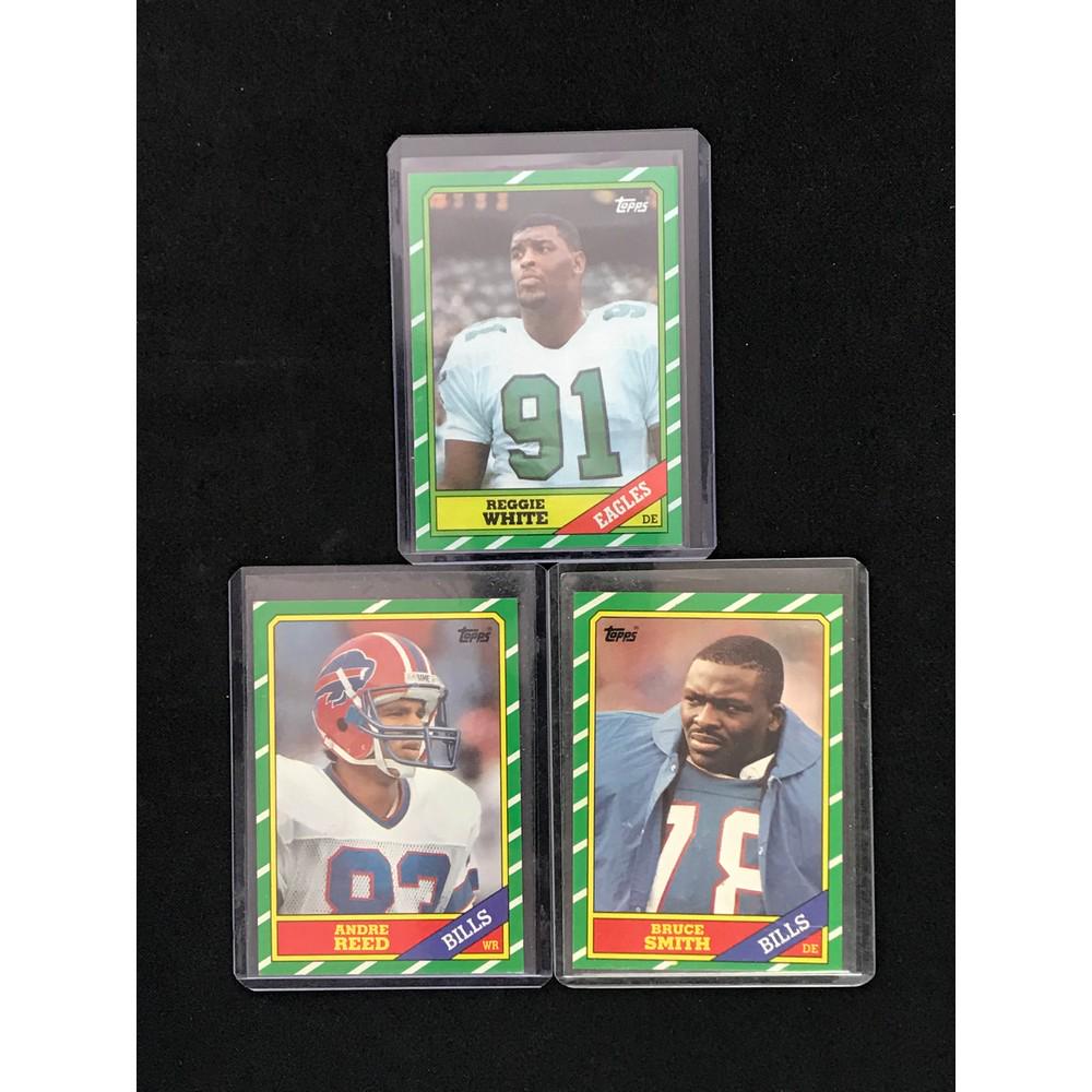 Three 1986 Topps Football Rookies (1 of 2)