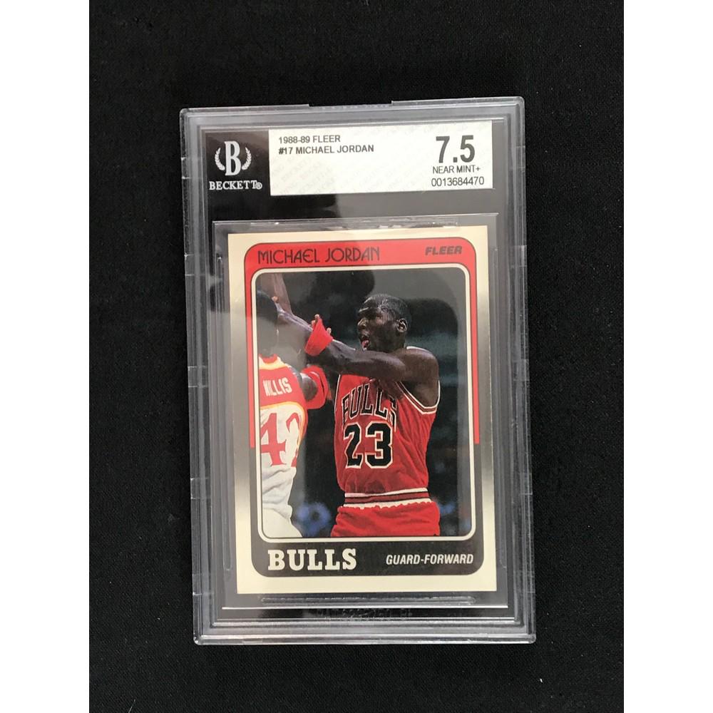 1988-89 Fleer Michael Jordan Bgs 7.5 (1 of 2)