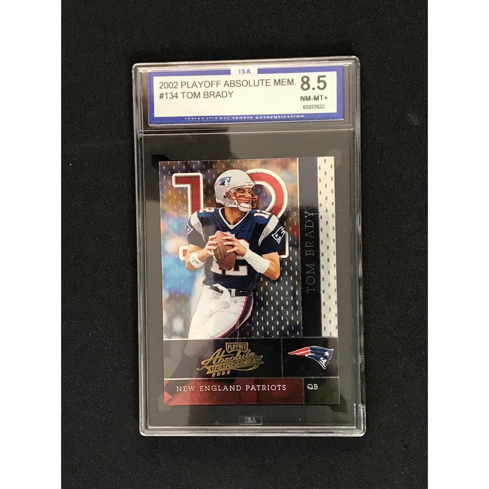 2002 Playoff Absolute Tom Brady Graded 8.5 (1 of 2)