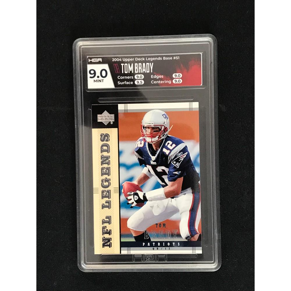 2004 Ud Legends Tom Brady Graded 9 (1 of 2)