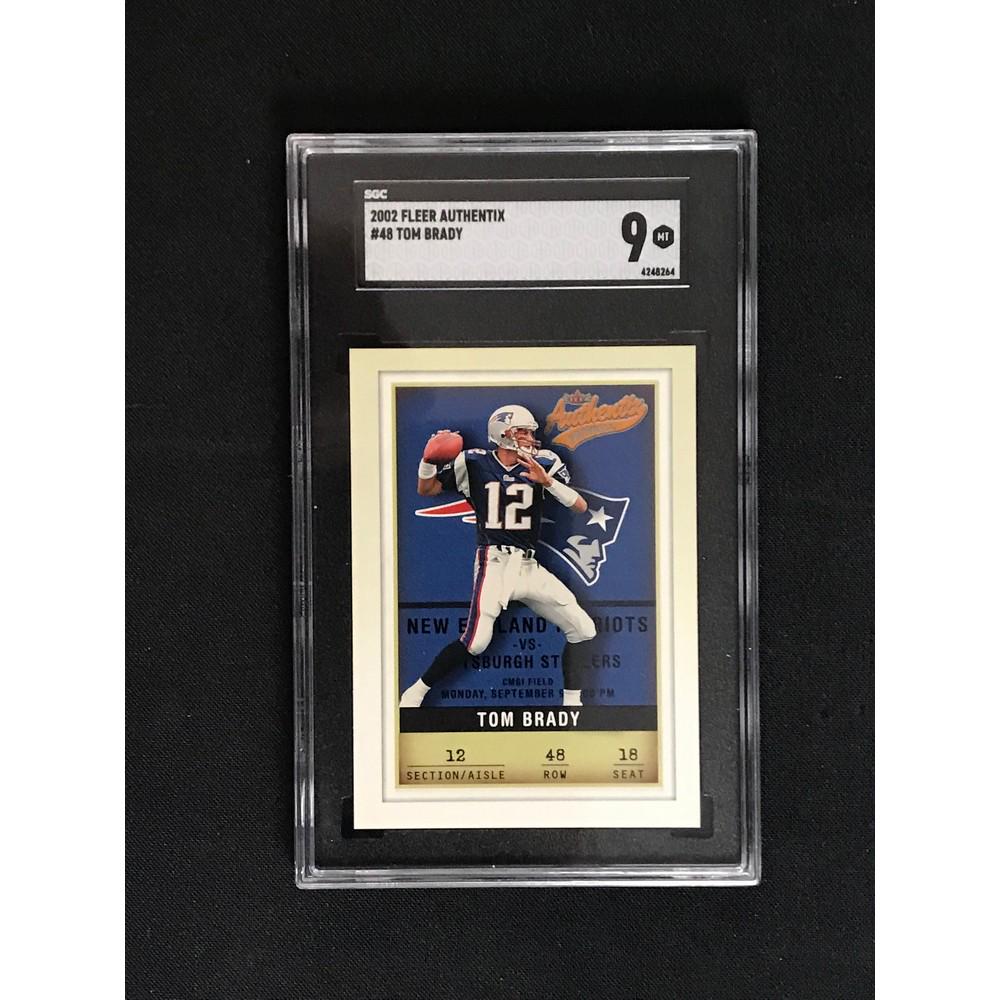 2002 Fleer Authentix Tom Brady Sgc 9 (1 of 2)