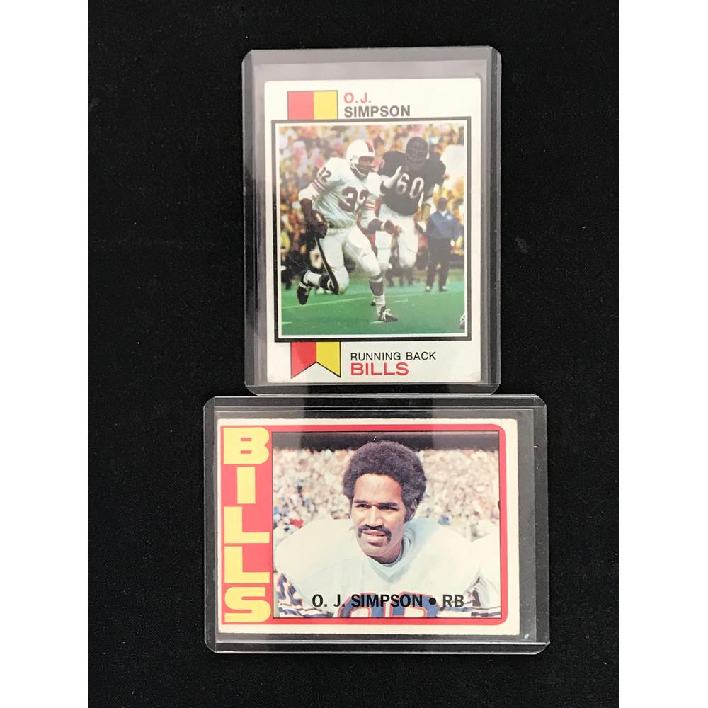 1972 And 1973 Topps Oj Simpson Cards (1 of 2)