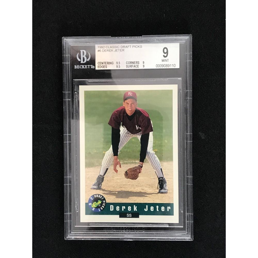 1992 Classic Draft Picks Derek Jeter Rc Bgs 9 (1 of 2)
