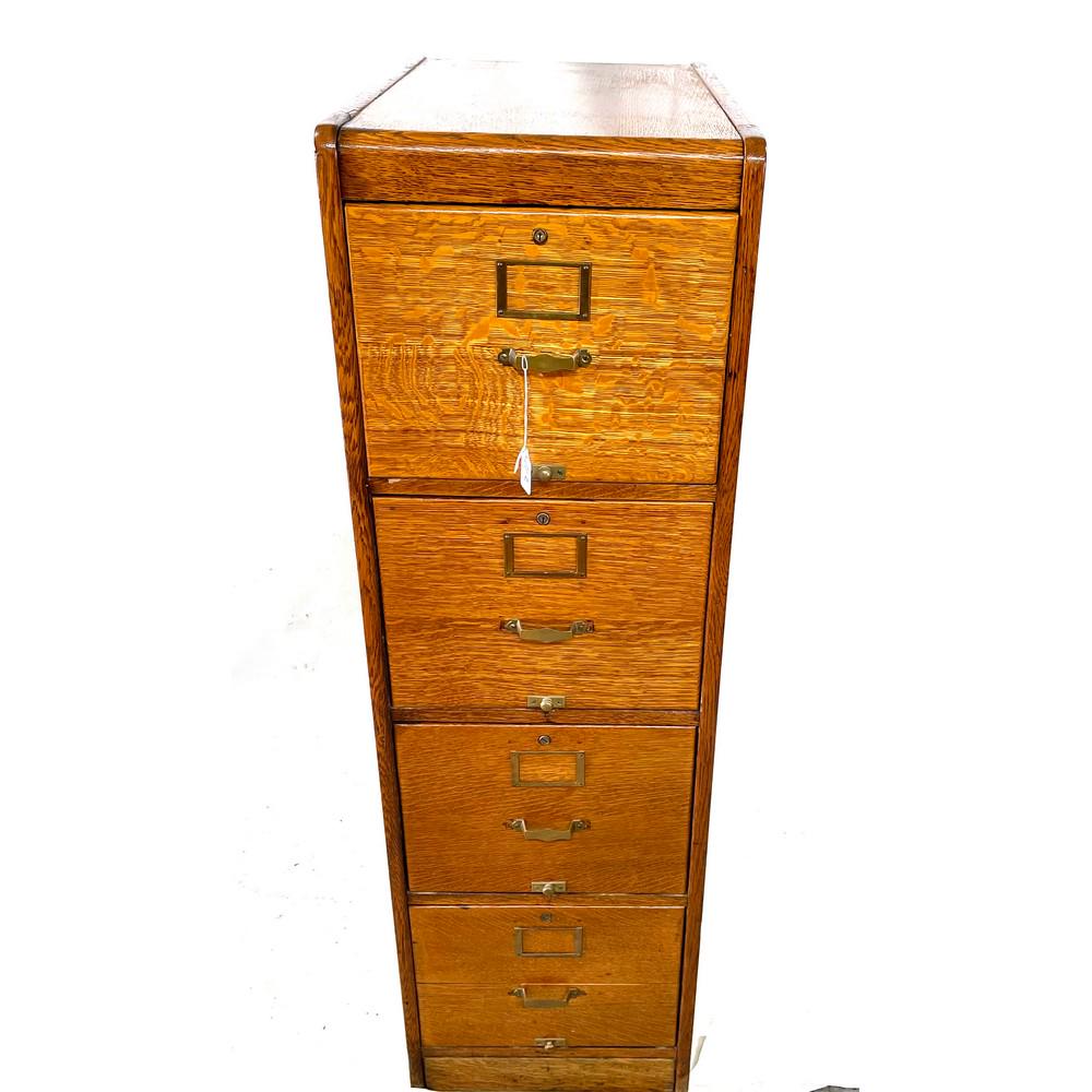 4 draw oak filing cabinet made by Library Bureau s (1 of 2)