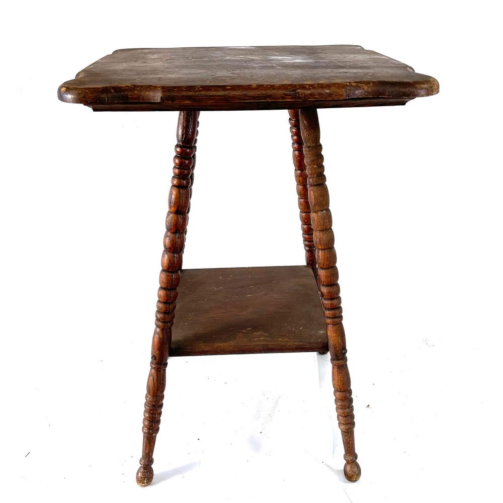 Antique Oak Lamp Stand (1 of 2)