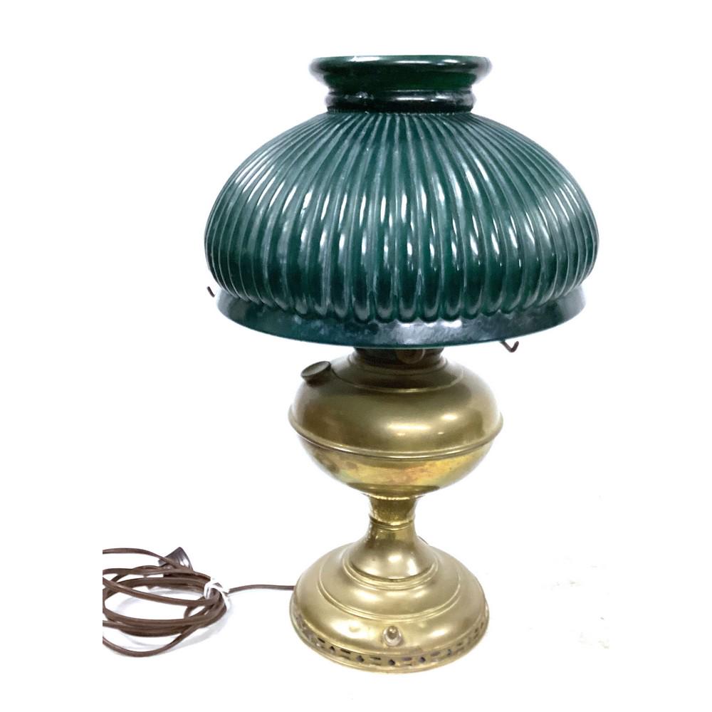 Antique Desk Lamp, was oil now electrified, with m (1 of 1)