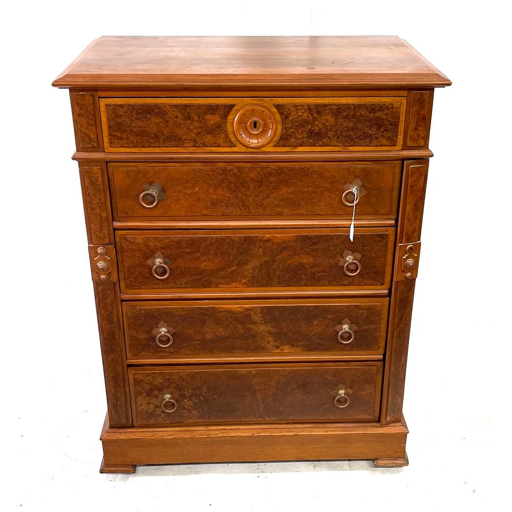 Victorian lock side chest 5 draws all original qua (1 of 4)