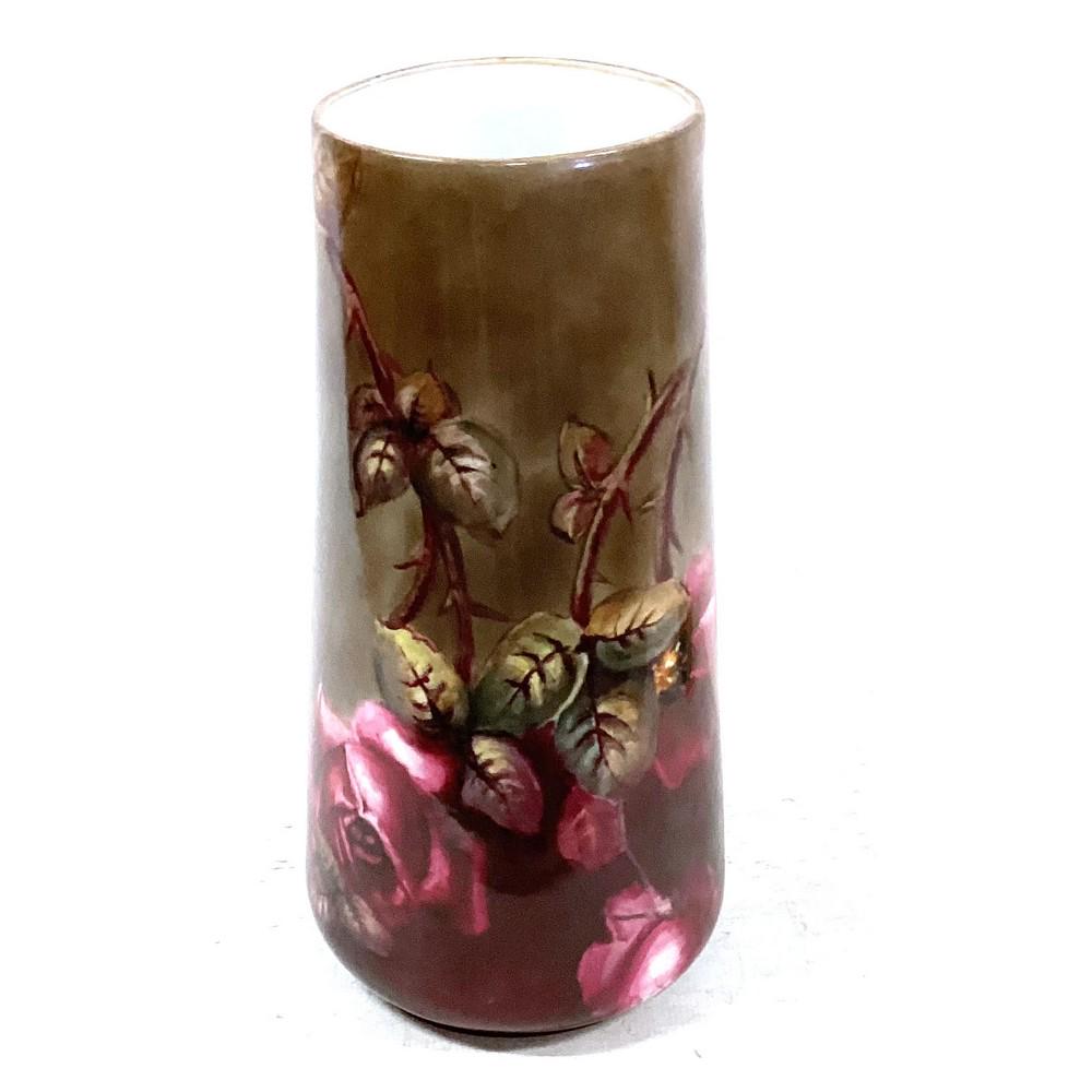 Hand painted Vase, Floral, TK Czech (1 of 2)