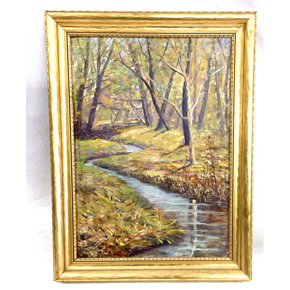 Oil On Board, Forest Scene (1 of 2)