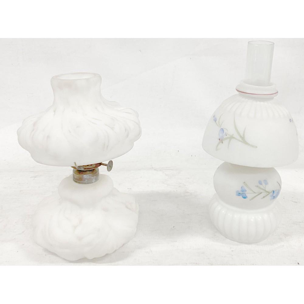 Lot of 2 Kerosene Boudoir Lamps, (1 of 1)