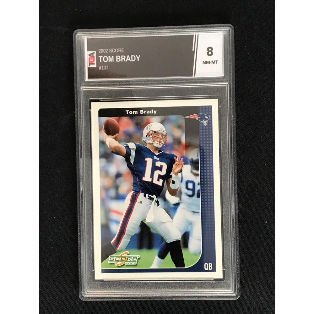 2002 Score Tom Brady Tga 8 (1 of 2)