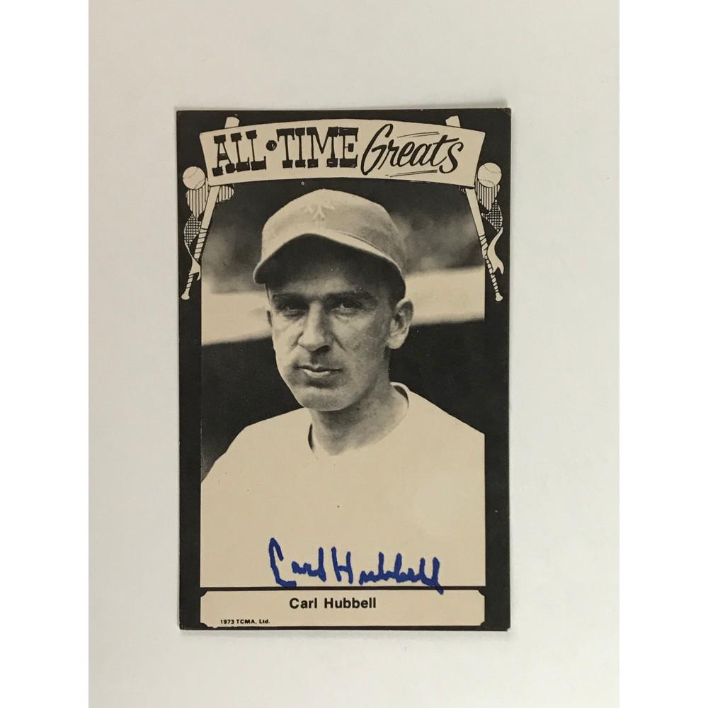 Carl Hubbell Signed Postcard (1 of 2)