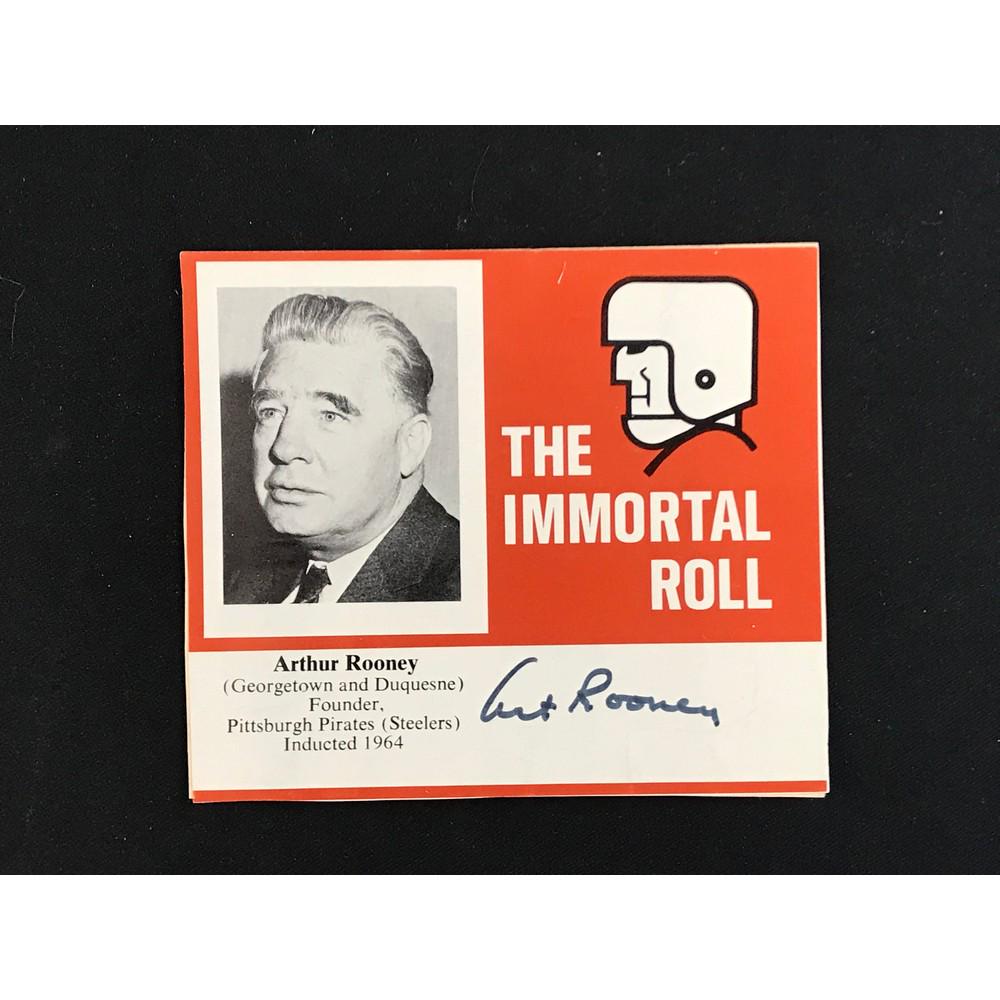 Pittsburgh Steelers Art Rooney Signed Card (1 of 2)